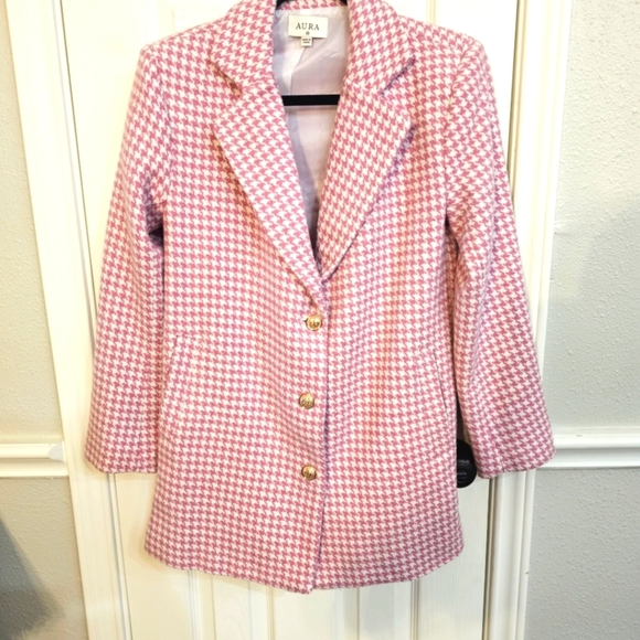 Women's Houndstooth Blazer Size XS - Picture 1 of 6